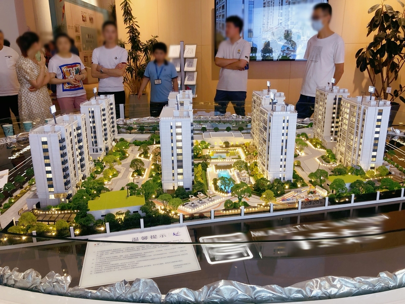 营销中心售楼处沙盘看房买房购房人群