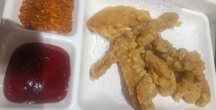 餐饮油炸食品海底捞美食美味小酥肉沾料酱小吃