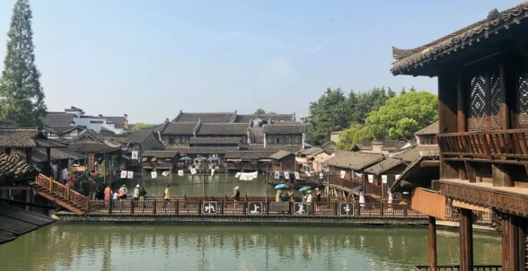 旅游旅行景点景区嘉兴桐庐乌镇江南水乡水上集市