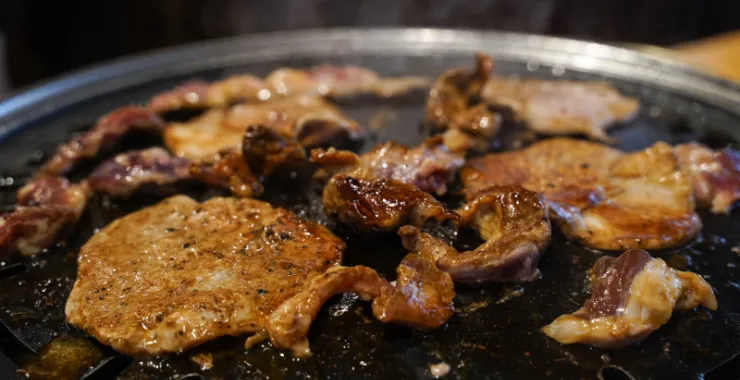 烤肉盘美食烧烤