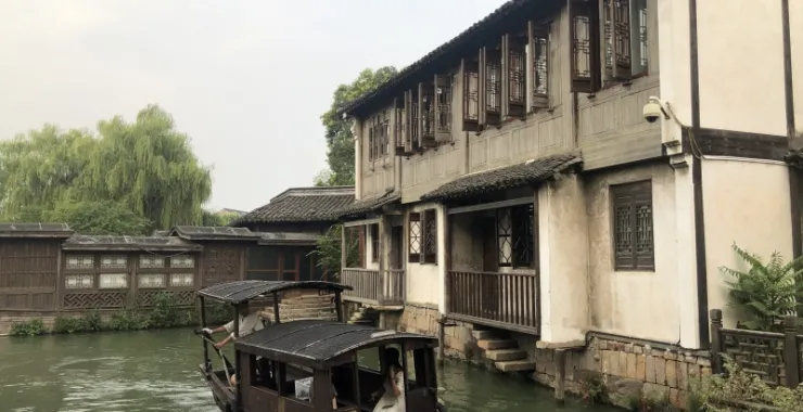 旅行旅游乌镇知名景区景点江南水乡乌篷船