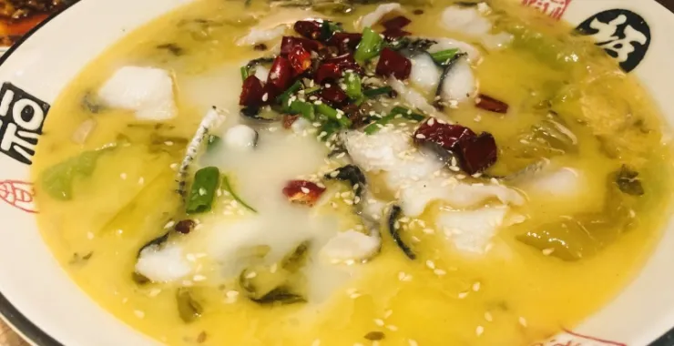 餐饮美食美味酸菜鱼菜品