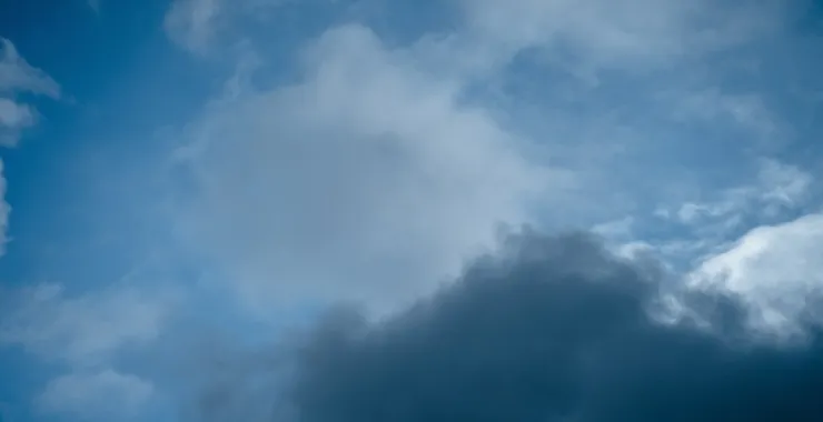 余姚蓝天白云渐变天空乌云晴天阴天