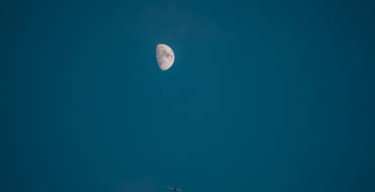 余姚中秋月亮天空夜空夜景户外夜晚月亮自然风景