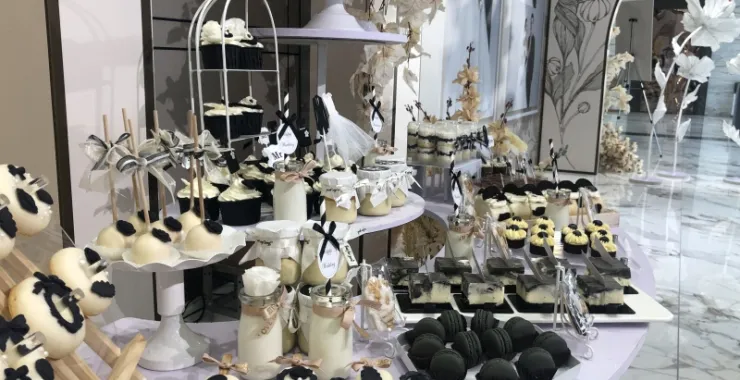 结婚婚礼婚庆喜宴现场甜品摆台美食