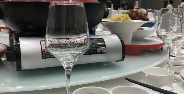 餐饮婚宴生日宴酒桌玻璃酒杯酒店宴会酒席