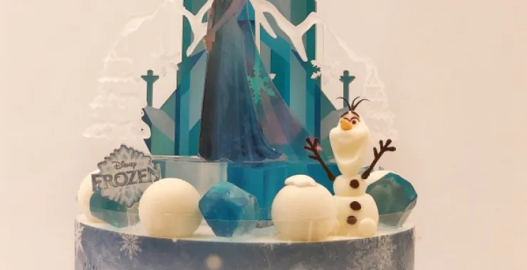 好利来爱莎公主奶油蛋糕儿童卡通可爱烘焙甜品礼物冰雪奇缘