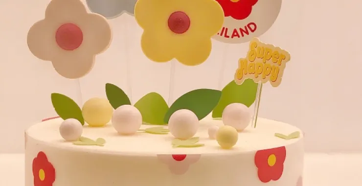 好利来奶油蛋糕生日礼物儿童花朵可爱卡通甜品