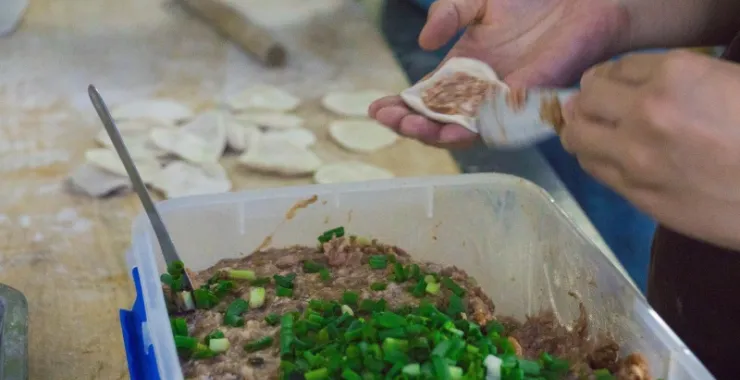 余姚云楼生煎传统美食手工点心早餐