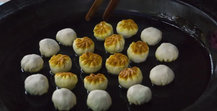 余姚云楼生煎传统美食手工点心早餐