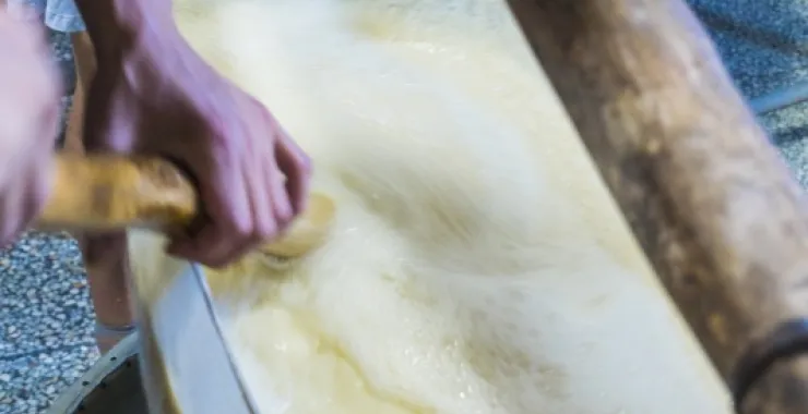 余姚临山美食传统手工豆干点心豆制品制作香干豆腐