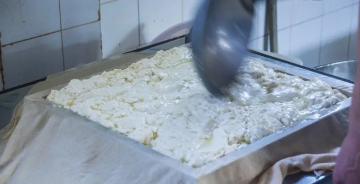 余姚临山美食传统手工豆干点心豆制品制作香干豆腐
