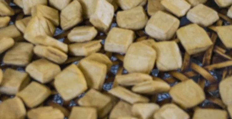 余姚临山美食传统手工豆干点心豆制品制作香干豆腐
