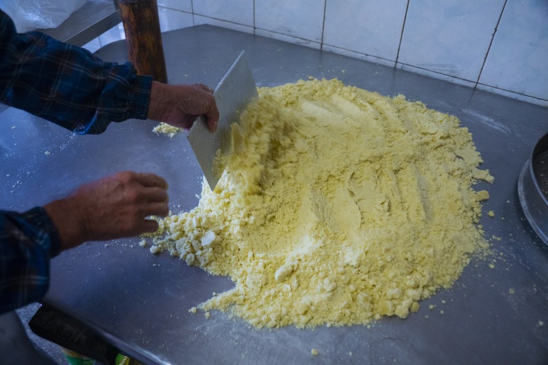 余姚丈亭美食传统纯手工制作绿豆糕点心糕点