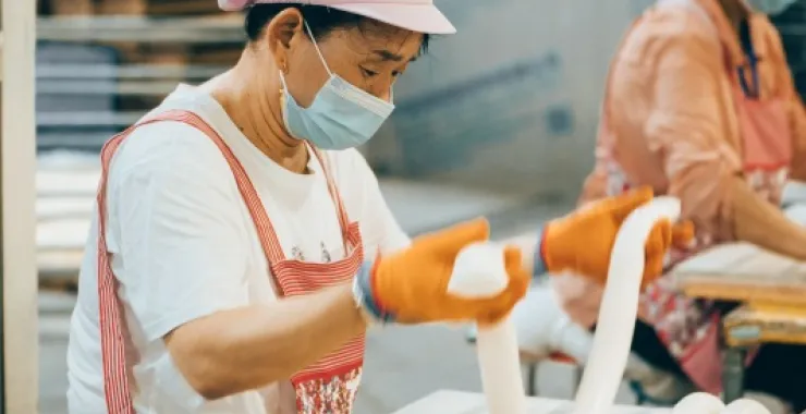 余姚制作传统手工年糕早饭早点
