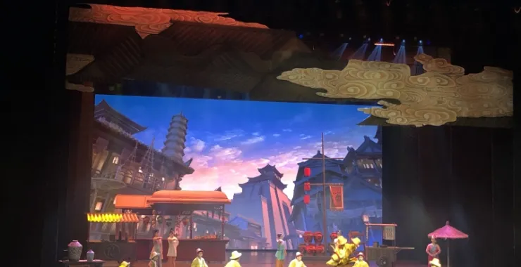 金华横店影视城清明上河图景区春节旅游景点汴梁一梦舞台