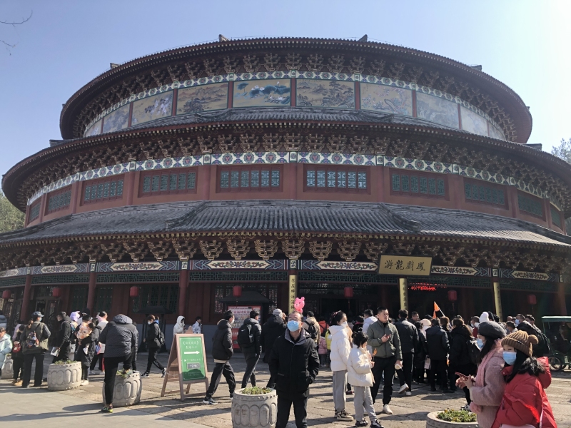  金华横店影视城清明上河图景区春节旅游景点游龙戏凤