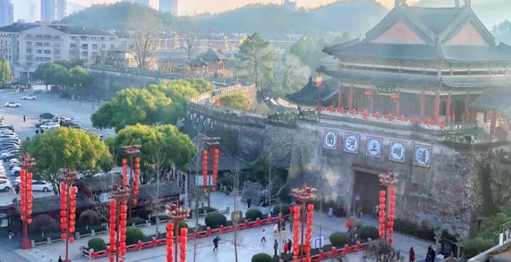 金华横店影视城清明上河图景区春节旅游景点