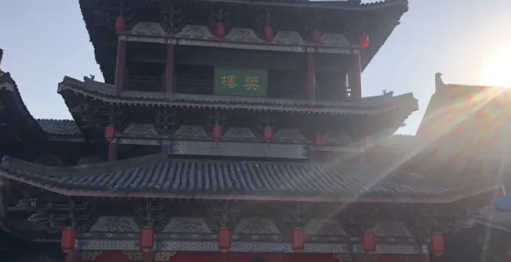 金华横店影视城清明上河图景区樊楼旅游