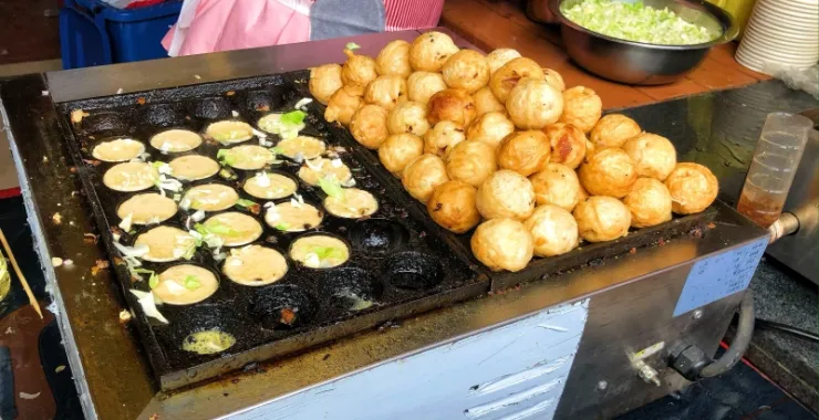 美食小吃景点景区旅游章鱼小丸子