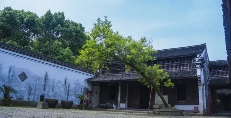 余姚梁弄四明山浙东抗日根据地建筑老房子红色经典旅游景点