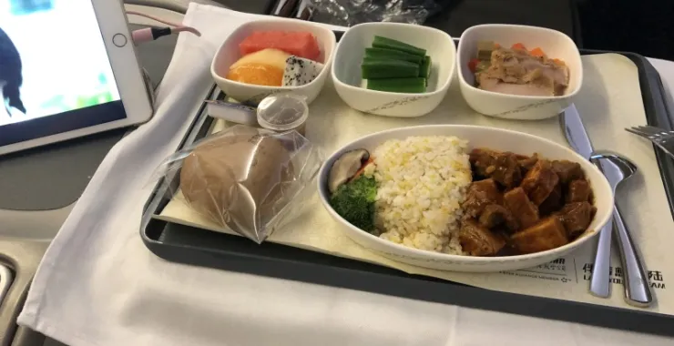 飞机商务仓头等座飞机餐