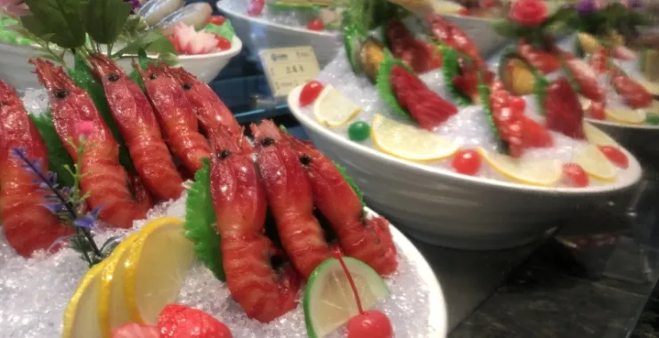 美食网红小海鲜打卡餐厅虾