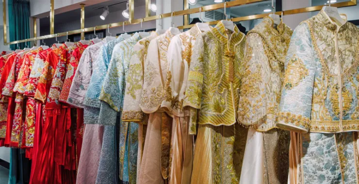 结婚婚庆新娘服吉服红色中式礼服伴娘伴郎