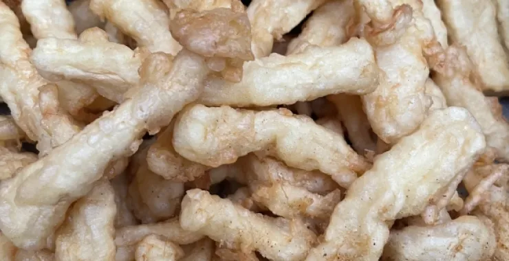 广西北海美食东北菜油炸蘑菇