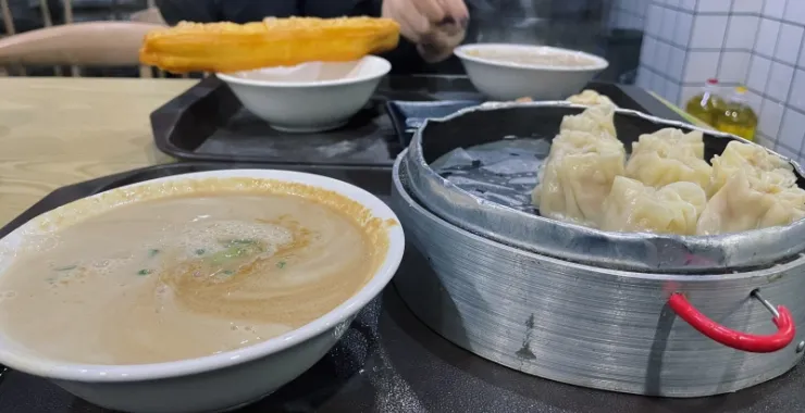余姚朗霞干大林豆浆，烧麦，早餐早点早饭点心