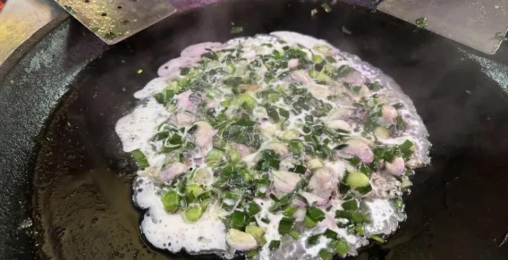 厦门鼓浪屿美食蚵仔煎
