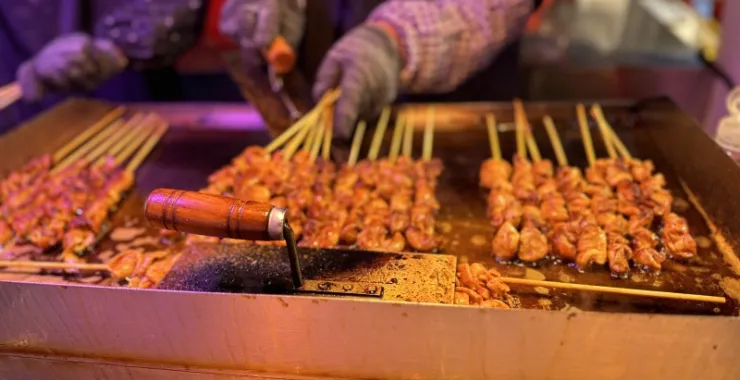 厦门八市美食海鲜水果特产网红打卡宵夜烤羊肉牛肉串