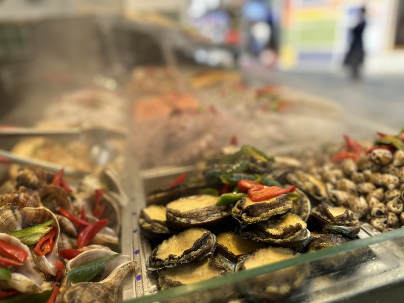 厦门鼓浪屿美食龙头路螺鲍鱼海鲜