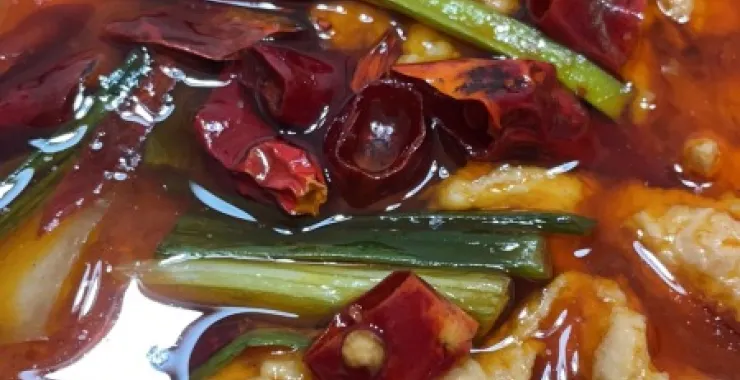 水煮肉片辣椒没事辣油