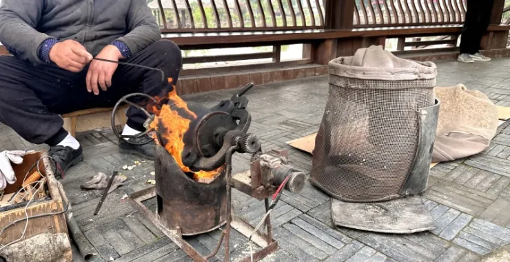 传统非遗爆米花玉米花年糕胖儿童小吃零食美食