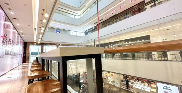 余姚众安各个楼层休息处沙发桌椅广场