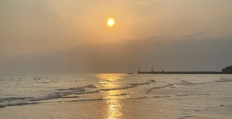 广西北海 涠洲岛 海 沙滩 日落 晚霞