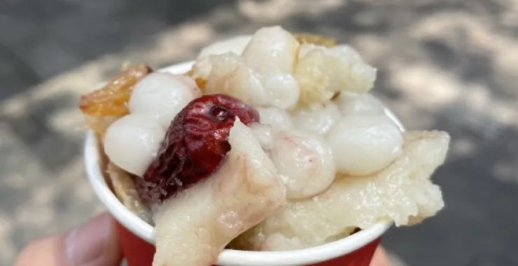 湖北武汉 粮道街 小吃街 梅花糕  美食