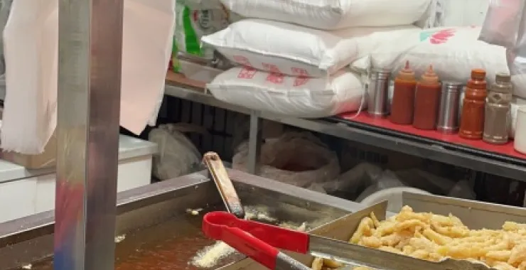 湖北武汉 粮道街 小吃街 美味鸡柳  美食