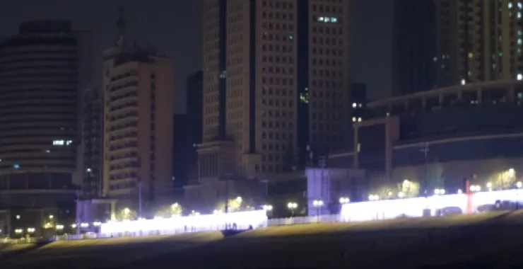 湖北武汉 夜景 灯光 武汉晚安 轮渡江边建筑高楼楼房夜晚游船