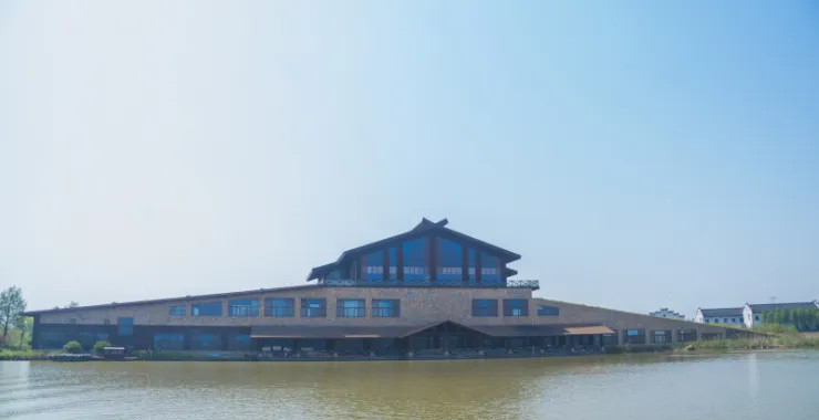 杭州湾湿地公园特色风景景点旅游郊游拍照打卡建筑