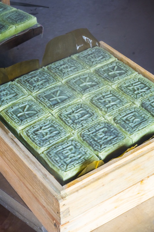 余姚制作传统美食纯手工豆沙糕点梁弄大糕小吃早点早饭点心