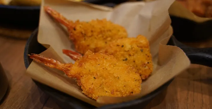 必胜客蝴蝶虾小吃美食
