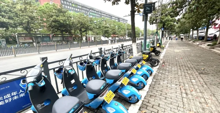 公共交通电动车助力车小蓝车共享