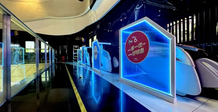 余姚万达广场三楼万达影城按摩座椅
