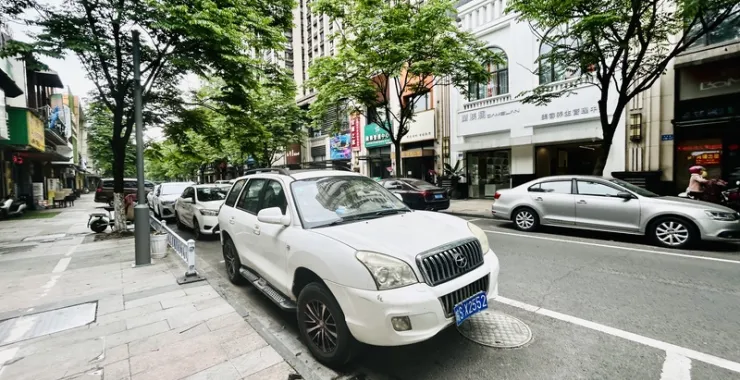 小区马路停车车位交通