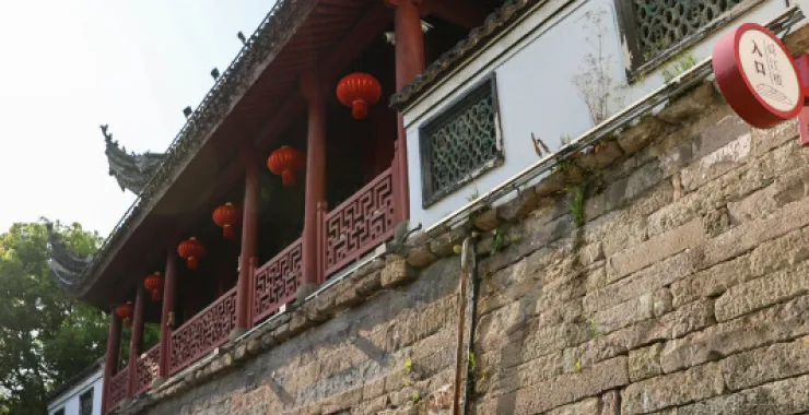 余姚舜江楼古建筑阳明古镇通济桥传统建筑历史红色经典鼓楼古楼