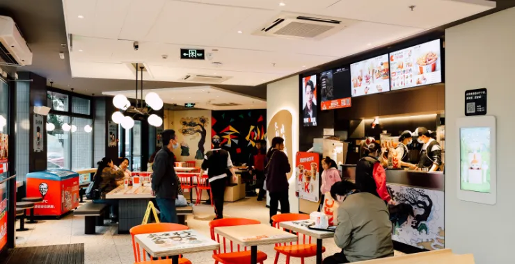 余姚KFC阳明文化餐厅老爷爷美食余姚肯德基龙山店玩具阳明文化主题餐厅汉堡薯条鸡块炸鸡