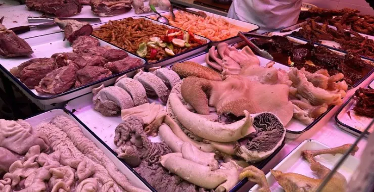  生活菜场买菜牛肉熟食肉类荤菜