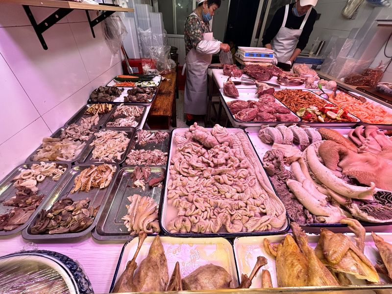  生活菜场买菜牛肉熟食肉类荤菜